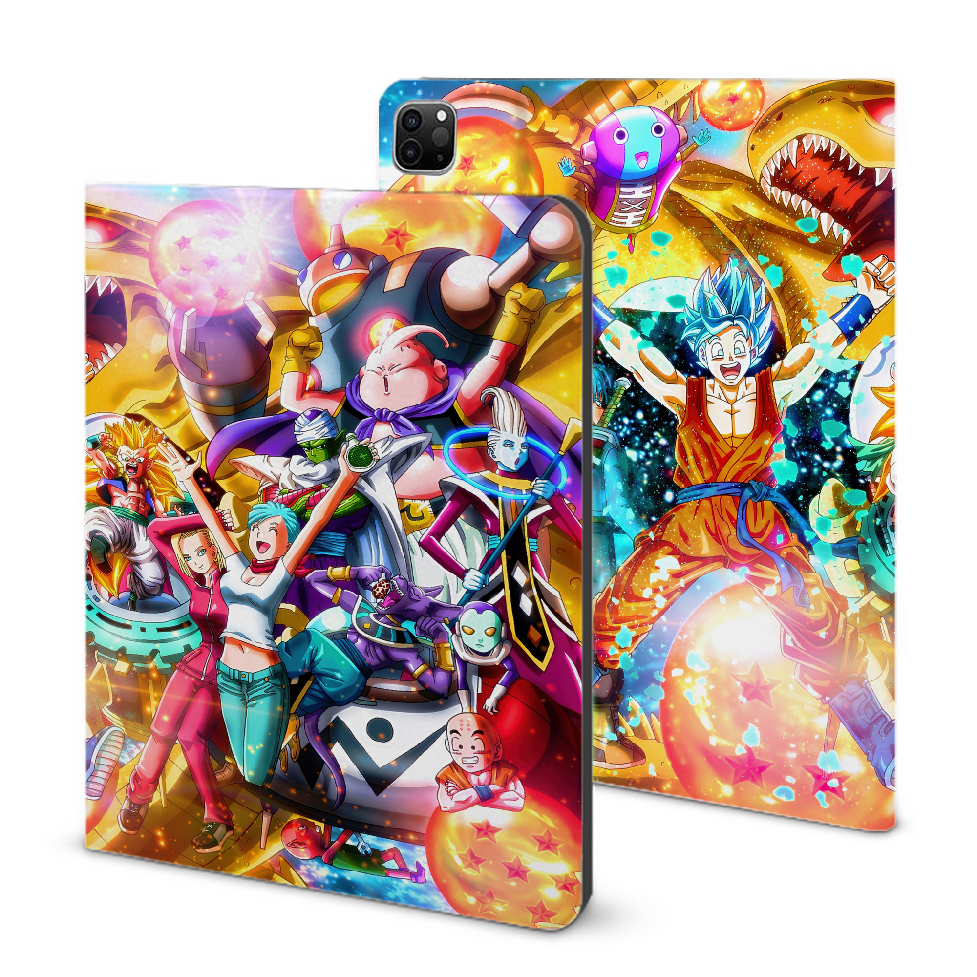 （画像用） ドラゴンボール DRAGON BALL IPad ケース ブック型 PUレザー TPU 耐衝撃 軽量 薄型 ペン収納なし 全面保護 IPad 各モデル対応